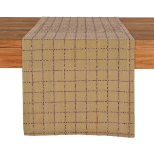 Depot Chemin De Table Applied Check^ Linge De Table