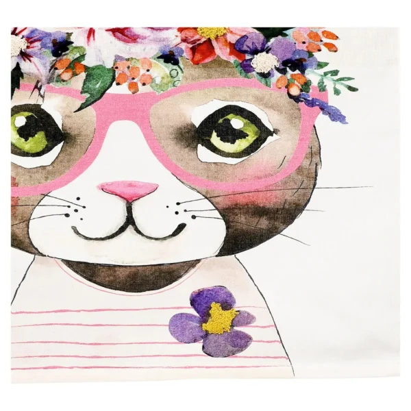 Depot Chemin De Table Chat A Fleurs