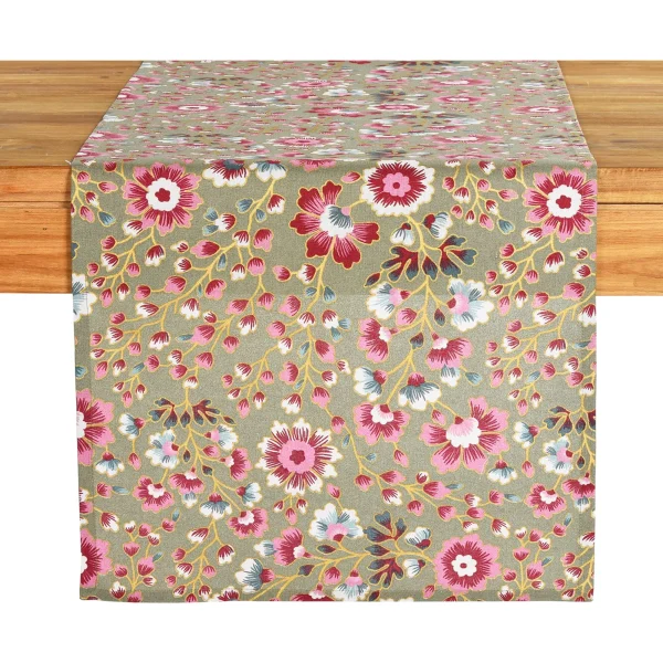 Depot Chemin De Table Flower^ Linge De Table