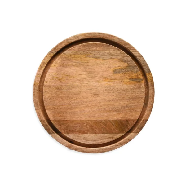 Depot Cloche De Service Avec Assiette En Bois