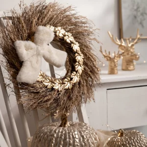 Depot Couronne De Fleurs Sechees Epi