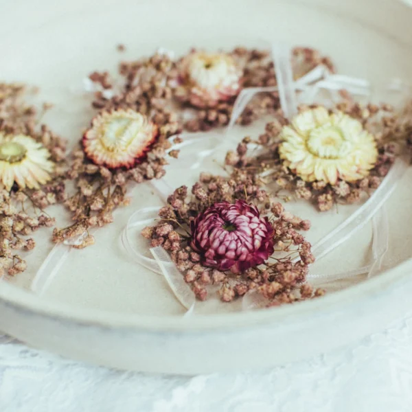 Depot Couronne De Fleurs Sechees Little^ Couronnes