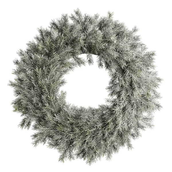 Depot Couronne De Sapin Artificielle Frosty, Enneigee^ Couronnes De L'Avent