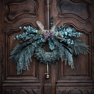Depot Couronne De Sapin Artificielle Frosty, Enneigee^ Couronnes De L'Avent