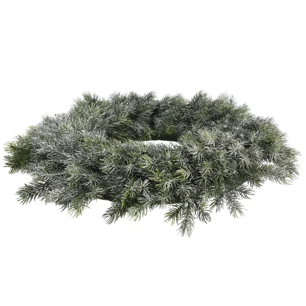 Depot Couronne De Sapin Artificielle Frosty, Enneigee^ Couronnes De L'Avent