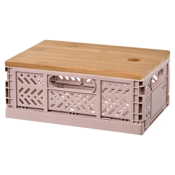 Depot Couvercle En Bambou Pour Boîtes Pliantes M