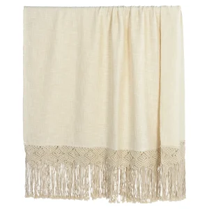 Depot Couverture En Macrame Border^ Couvertures, Peaux & Plus
