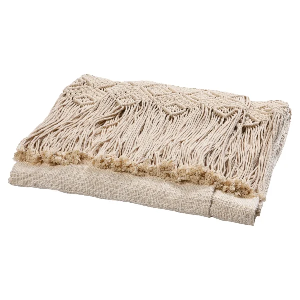 Depot Couverture En Macrame Border^ Couvertures, Peaux & Plus