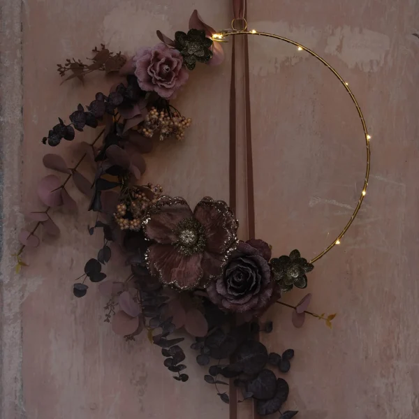 Depot Dahlia Artificiel Sur Clip^ Décoration De La Couronne De L'Avent