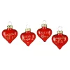 Depot Décorations D'Arbre En Verre Coeur Famille^ Pendentifs & Clips