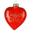 Depot Décorations D'Arbre En Verre Coeur Grand-Pere^ Pendentifs & Clips