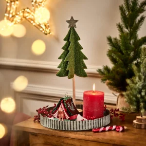 Depot Décorations D'Arbre En Verre Canne A Sucre^ Pendentifs & Clips