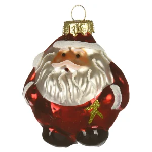 Depot Décorations De Sapin En Verre Santa Claus^ Pendentifs & Clips