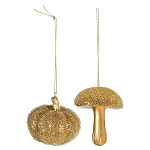 Depot Deko-Anhanger-Set Kurbis & Pilz