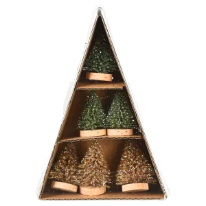 Depot Deko-Objekt-Set Minibaum, Beglimmert^ Objets De Décoration