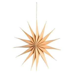 Depot Deko-Papierstern Wooden^ Pendentifs & Clips
