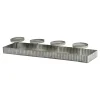 Depot Deko-Tablett Zinc Mit 4 Tullen^ Couronnes De L'Avent