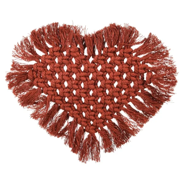Depot Dessous De Verre Macrame Coeur