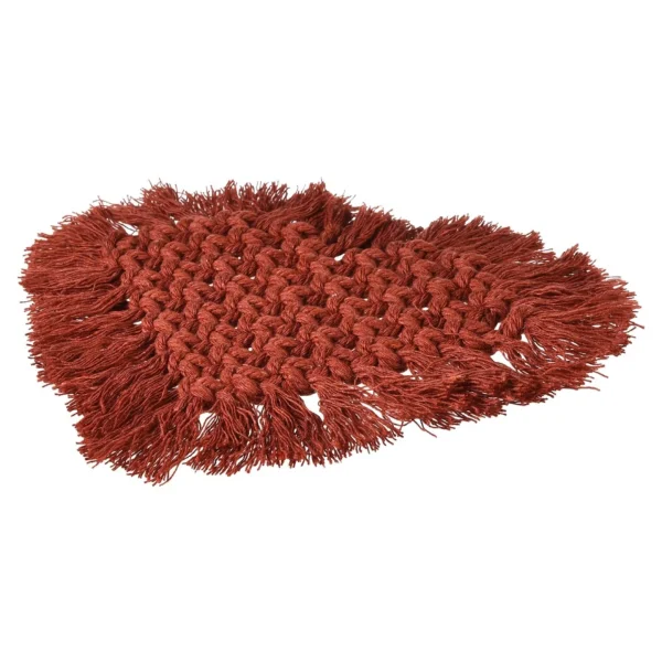 Depot Dessous De Verre Macrame Coeur