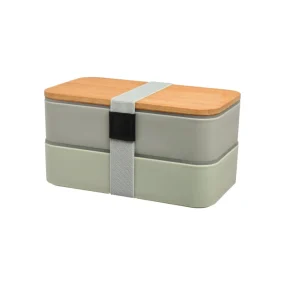 Depot Double Boite A Lunch Avec Couverts Reutilisables