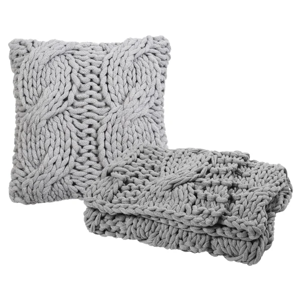 Depot Ensemble Tricot-Calin Braid^ Couvertures, Peaux & Plus