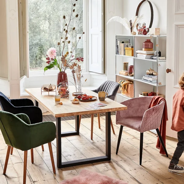 Depot Fauteuil En Velours Anabell