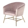 Depot Fauteuil Lounge En Velours Ramsey