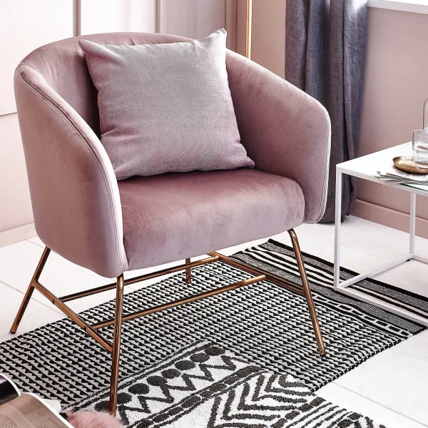 Depot Fauteuil Lounge En Velours Ramsey