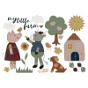 Depot Feuilles De Stickers Muraux Little Farm