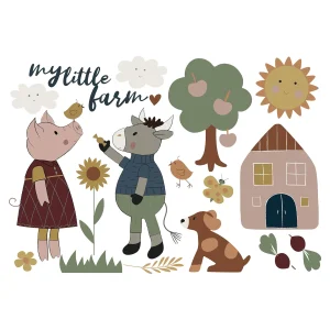 Depot Feuilles De Stickers Muraux Little Farm
