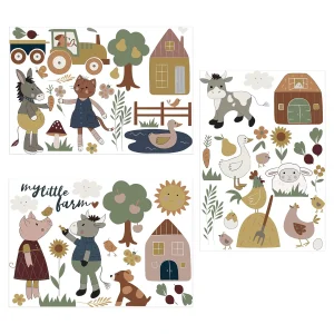 Depot Feuilles De Stickers Muraux Little Farm
