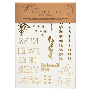 Depot Feuilles De Stickers Pour Bougies^ Bougies De L'Avent