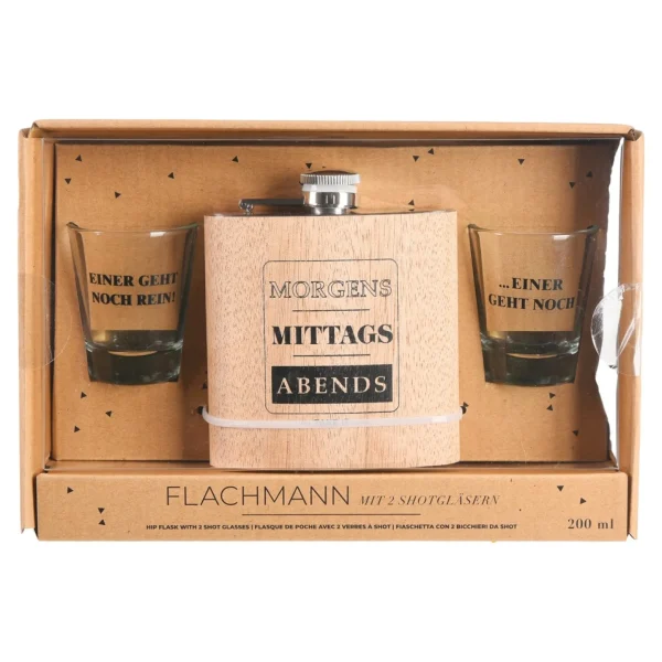 Depot Flasque Avec Verres A Liqueur