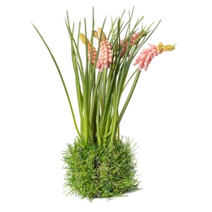Depot Fleur Artificielle Jacinthe Dans Une Boule D'Herbe^ Arbres Artificiels