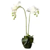 Depot Fleur Artificielle Orchidee Phalaenopsis En Terre^ Arbres Artificiels