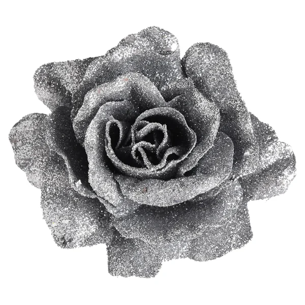 Depot Fleur Artificielle Scintillante Rose Sur Clip^ Décoration De La Couronne De L'Avent