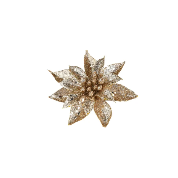 Depot Fleur Artificielle Scintillante Etoile De Noël Sur Clip^ Décoration De La Couronne De L'Avent