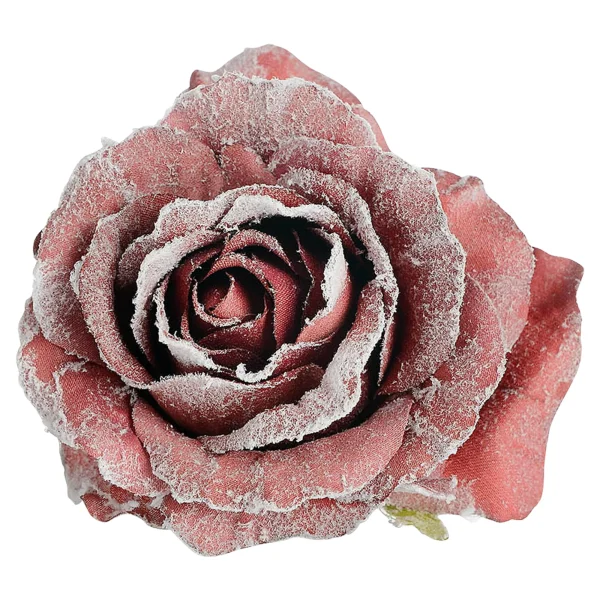 Depot Fleur Artificielle Scintillante Rose Sur Clip^ Décoration De La Couronne De L'Avent