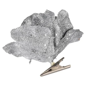 Depot Fleur Artificielle Scintillante Rose Sur Clip^ Décoration De La Couronne De L'Avent