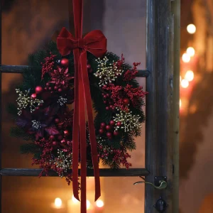 Depot Fleur Artificielle Scintillante Etoile De Noël Sur Clip^ Décoration De La Couronne De L'Avent
