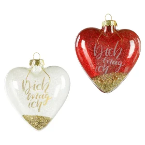 Depot Glas-Baumschmuck Heart Dich^ Pendentifs & Clips