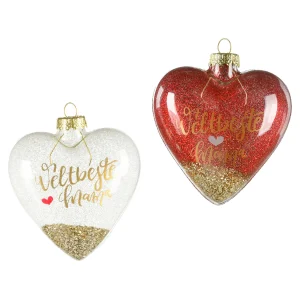 Depot Glas-Baumschmuck Heart Mama^ Pendentifs & Clips