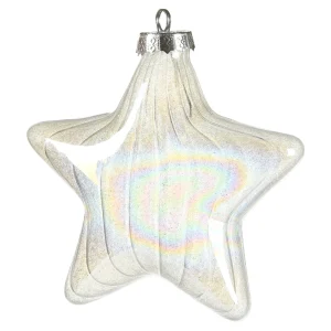 Depot Glas-Baumschmuck Holo Stern^ Pendentifs & Clips