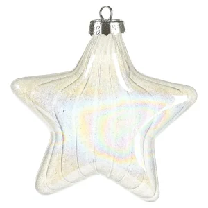 Depot Glas-Baumschmuck Holo Stern^ Pendentifs & Clips