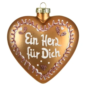 Depot Glas-Baumschmuck Lebkuchenherz^ Pendentifs & Clips