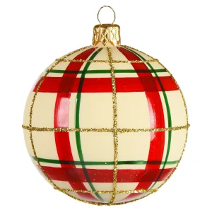 Depot Glas-Weihnachtskugel Checkered^ Boules & Pointes D'Arbres