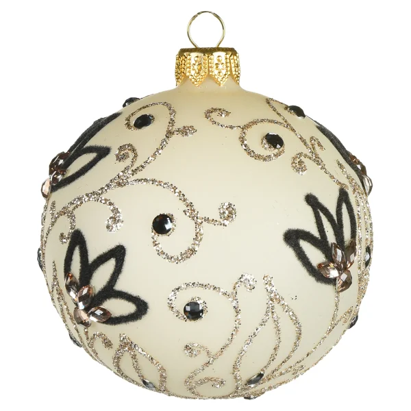 Depot Glas-Weihnachtskugel Floral^ Boules & Pointes D'Arbres