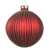 Depot Glas-Weihnachtskugel Glitterstripe^ Boules & Pointes D'Arbres