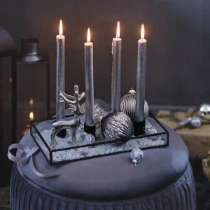Depot Glas-Weihnachtskugel Glitterstripe^ Boules & Pointes D'Arbres