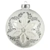 Depot Glas-Weihnachtskugel Schneeblume^ Boules & Pointes D'Arbres